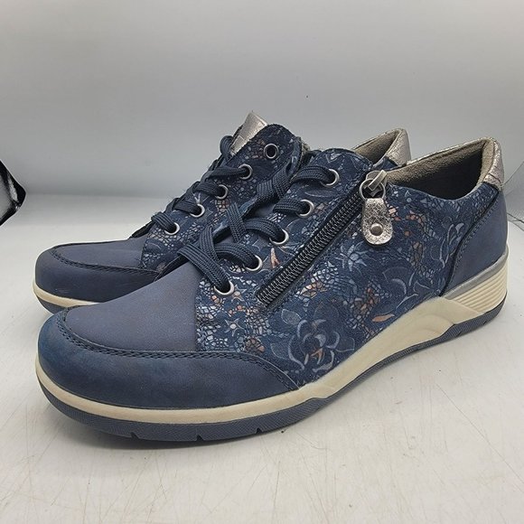 Spring Step Gabrielle Mens 6.5 Blue Sneaker Shoes Walking Work Wear Casual - Picture 4 of 14